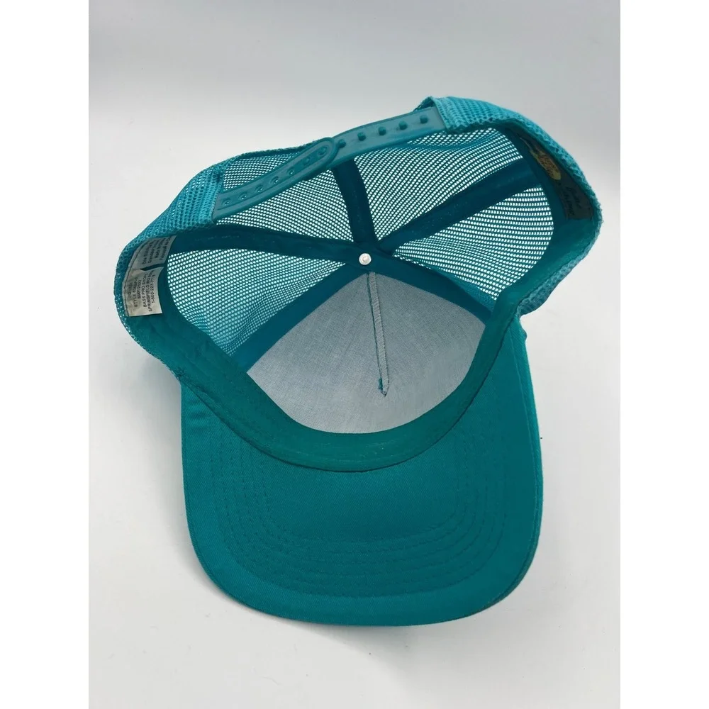 Bass Pro Shops Gone Fishing Mesh Trucker Snapback Hat – Teal – One Size Fits Mos